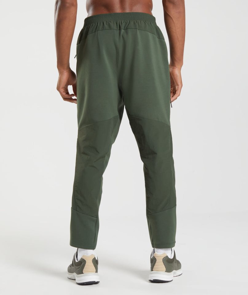 Men's Gymshark Retake Woven Jogger Olive | CA D67N3A